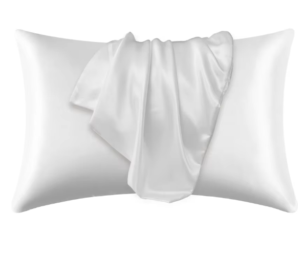Thai silk pillow case white