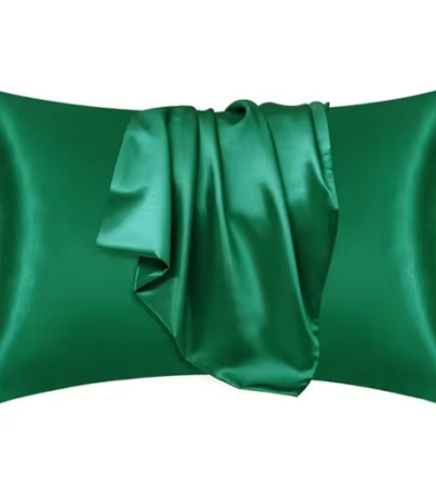 Pillowcase made of Thai silk green