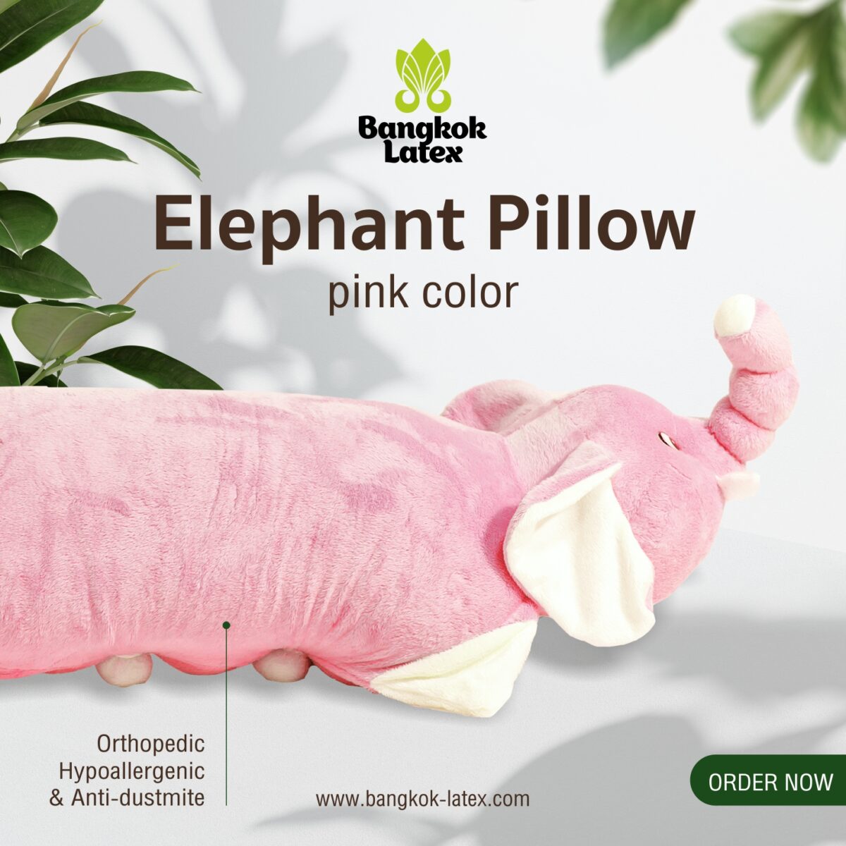 Pillow Toy "Elephant" Pink