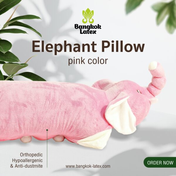 Pillow Toy "Elephant" Pink
