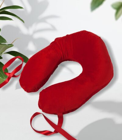 Head Support Ergonomic Travel Pillow Red